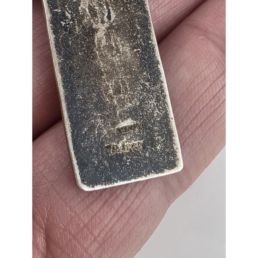 Don Lucas Native American Sterling Silver 925 Gem Stone Cross Pendent - Picture 7 of 14